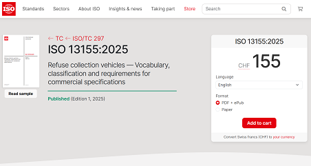 历史性突破 | 东升国际官网环境主导！首个由中国企业牵头编制的环卫装备ISO国际标准正式发布！